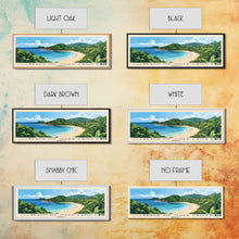 Carregar imagem no visualizador da galeria, Beach of Oued Laou, Morocco Panoramic Print, Vacation Gift, Morocco Wall Art, Beach Painting, Beach Decor, Beach Or Lakehouse Art
