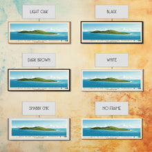 Carregar imagem no visualizador da galeria, Buck Island Reef National Monument, US Virgin islands Panoramic Beach Print, Vacation Gift, US Virgin islands Wall Art, Framed Canvas Print, Framed Beach Painting
