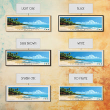 Carregar imagem no visualizador da galeria, Cabarete Beach, Dominican Republic Panoramic Print, Vacation Gift, Dominican Republic Wall Art, Beach Painting, Beach Decor, Beach Or Lakehouse Art
