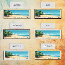 Carregar imagem no visualizador da galeria, Cable Beach, Australia Panoramic Beach Print, Vacation Gift, Australia Wall Art, Framed Canvas Print, Framed Beach Painting
