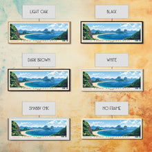 Carregar imagem no visualizador da galeria, Cairu Archipelago, Brazil Panoramic Print, Vacation Gift, Brazil Wall Art, Beach Painting, Beach Decor, Large Wall Art, Wood Frame Art
