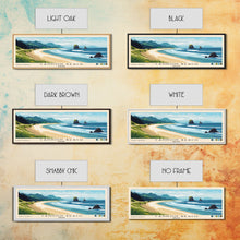 Carregar imagem no visualizador da galeria, Cannon Beach, Oregon Panoramic Beach Print, Vacation Gift, Oregon Wall Art, Beach Painting, Beach Decor, Beach Painting
