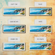 Carregar imagem no visualizador da galeria, Capo Sant’Andrea, Italy Panoramic Beach Print, Vacation Gift, Italy Wall Art, Framed Canvas Print, Framed Beach Painting
