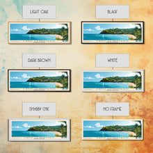 Cargar imagen en el visor de la galería, Cayo Levantado, Dominican Republic Panoramic Print, Vacation Gift, Dominican Republic Wall Art, Beach Painting, Beach Decor, Beach Or Lakehouse Art
