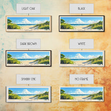 Load image into Gallery viewer, Coligny Beach, South Carolina Panoramic Print, Vacation Gift, South Carolina Wall Art, Beach Painting, Beach Decor, Beach Or Lakehouse Art
