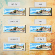 Load image into Gallery viewer, Corfu, Greece Panoramic Print, Vacation Gift, Greece Wall Art, Vacation Wall Art, Vacatation Memories, Beach Decor, Beach Or Lakehouse Art
