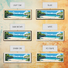 Load image into Gallery viewer, Cove Beach, Bahamas Panoramic Print, Vacation Gift, Bahamas Wall Art, Vacation Wall Art, Vacatation Memories, Beach Decor, Beach Or Lakehouse Art
