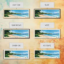 Load image into Gallery viewer, Crane Beach, Barbados Panoramic Beach Print, Vacation Gift, Barbados Wall Art, Beach Painting, Beach Decor, Beach Painting
