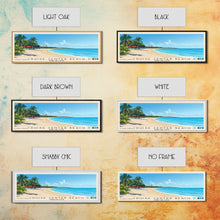 Load image into Gallery viewer, Cruise Center Beach, Turks and Caicos Panoramic Print, Vacation Gift, Turks and Caicos Wall Art, Beach Painting, Beach Decor, Beach Or Lakehouse Art
