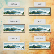 Load image into Gallery viewer, Cubagua Island, Venezuela Panoramic Print, Vacation Gift, Venezuela Wall Art, Beach Painting, Beach Decor, Large Wall Art, Wood Frame Art
