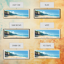 Carregar imagem no visualizador da galeria, D-Day beaches, France Panoramic Beach Print, Vacation Gift, France Wall Art, Framed Canvas Print, Framed Beach Painting
