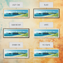 Load image into Gallery viewer, D’Urville Island, New Zealand Panoramic Print, Vacation Gift, New Zealand Wall Art, Beach Painting, Beach Decor, Large Wall Art, Wood Frame Art
