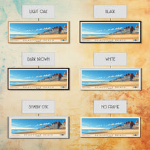Load image into Gallery viewer, Deauville Beach, France Panoramic Print, Vacation Gift, France Wall Art, Vacation Wall Art, Vacatation Memories, Beach Decor, Beach Or Lakehouse Art
