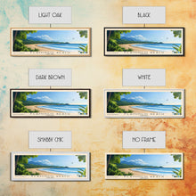 Cargar imagen en el visor de la galería, Flamingo Beach, Costa Rica Panoramic Beach Print, Vacation Gift, Costa Rica Wall Art, Framed Canvas Print, Framed Beach Painting
