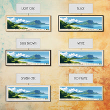 Cargar imagen en el visor de la galería, Flic en Flac Beach, Mauritius Panoramic Print, Vacation Gift, Mauritius Wall Art, Beach Painting, Beach Decor, Beach Or Lakehouse Art
