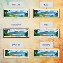Cargar imagen en el visor de la galería, Hanalei Bay, Hawaii Panoramic Print, Vacation Gift, Hawaii Wall Art, Beach Painting, Beach Decor, Large Wall Art, Wood Frame Art
