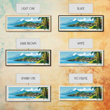 Load image into Gallery viewer, Labengki, Indonesia Panoramic Beach Print, Vacation Gift, Indonesia Wall Art, Framed Canvas Print, Framed Beach Painting
