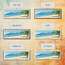 Load image into Gallery viewer, Lido Beach, Hong Kong Panoramic Print, Vacation Gift, Hong Kong Wall Art, Beach Painting, Beach Decor, Beach Or Lakehouse Art
