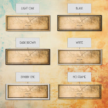 Load image into Gallery viewer, Panoramic Austin Map Print Canvas or Poster, Texas Map Art, Texas Map Print, Vintage Texas Map Framed Art, Retro / Distressed Office Art
