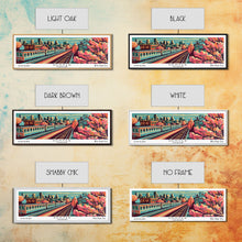 Load image into Gallery viewer, Denver Colorado Panoramic Travel Poster Canvas Print
