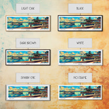 Cargar imagen en el visor de la galería, Chesapeake Virginia Panoramic Travel Poster Framed Canvas Print, Mid Century Modern Art, Pop Art Style, Wall Art Decor, Home Decoration
