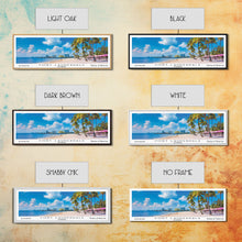 Carregar imagem no visualizador da galeria, Fort Lauderdale Florida Panoramic Painting, Mid Century Modern Framed Canvas Print, Retro Pop Art Travel Poster, City Wall Art
