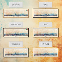 Carregar imagem no visualizador da galeria, Brescia Italy Travel Print Wall Art, Panoramic City Art, Travel Art, Wall Decor, Vacation Gift, Framed Canvas Print Or Metal Art
