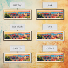 Carregar imagem no visualizador da galeria, Alcorcón Spain Panoramic Travel Poster, Framed Canvas Print or Metal Wall Art, Travel Art, Home Decor, Panoramic Painting, Midcentury Art
