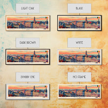 Carregar imagem no visualizador da galeria, Antwerp Belgium Wall Art, Panoramic Travel Poster, Panoramic Framed Canvas Print, City Wall Art, Wall Hanging Home Decor, Travel Art

