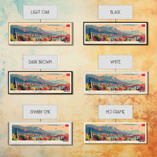 Load image into Gallery viewer, Batman TurkeyPanoramic Travel Poster, Framed Canvas Print or Metal Wall Art, Travel Art, Home Decor, Panoramic Painting, Midcentury Art
