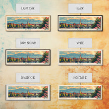 Load image into Gallery viewer, Bern Switzerland Travel Art, City Art, Framed Canvas Print or Metal Wall Art, Europe Travel Poster, Panoramic Wall Art, Extra Wide Wall Art
