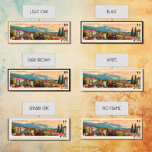 Load image into Gallery viewer, Braila Romania Travel Art, City Art, Framed Canvas Print or Metal Wall Art, Europe Travel Poster, Panoramic Wall Art, Extra Wide Wall Art

