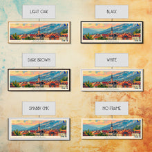 Load image into Gallery viewer, Brčko Bosnia Wall Art, Panoramic Travel Poster, Panoramic Framed Canvas Print, City Wall Art, Wall Hanging Home Decor, Travel Art
