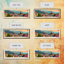 Carregar imagem no visualizador da galeria, Burgos Spain Wall Art, Panoramic Travel Poster, Panoramic Framed Canvas Print, City Wall Art, Wall Hanging Home Decor, Travel Art
