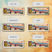 Cargar imagen en el visor de la galería, Coimbra Portugal Travel Art, City Art, Framed Canvas Print or Metal Wall Art, Europe Travel Poster, Panoramic Wall Art, Extra Wide Wall Art

