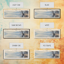 Carregar imagem no visualizador da galeria, Alamo Lake Arizona Panoramic Framed Canvas Print, Lake House Decor, Minimalist Art, Travel Poster, Wood Wall Art, Scenic Painting
