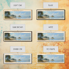 Carregar imagem no visualizador da galeria, Artillery Lake Panoramic Framed Canvas Print, Lake House Art, Modern Decor, Travel Poster, Scenic View, Home Decoration
