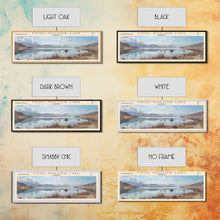 Carregar imagem no visualizador da galeria, Fool Hollow Lake Arizona Framed Canvas Print, Panoramic Lake House Decor, Wall Art, Travel Poster, Majestic Lake Painting, Nature Art
