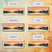 Load image into Gallery viewer, Sylvan Lake, South Dakota Framed Canvas Print, Lake House Art, Midcentury Modern Decor, Pop Art, Travel Poster, Living Room Wall Art
