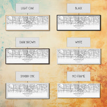 Load image into Gallery viewer, Panoramic Minneapolis City Map, Minnesota Art, Map Print, Minimalist Wall Art, Canvas Art, Housewarming Gift, Street Map Art, Closing Gift
