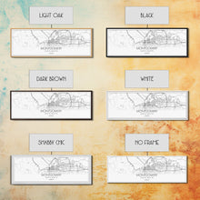 Load image into Gallery viewer, Panoramic Montgomery City Map, Alabama Art, Map Print, Minimalist Wall Art, Canvas Art, Housewarming Gift, Street Map Art, Closing Gift
