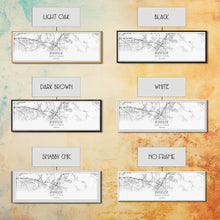 Load image into Gallery viewer, Panoramic Riverside City Map, California Art, Map Print, Minimalist Wall Art, Canvas Art, Housewarming Gift, Street Map Art, Closing Gift
