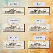 Cargar imagen en el visor de la galería, Château de Chambord Travel Poster Print, Framed Canvas Print, COUNTRY Travel Art, Wood Framed Art, Wall Hanging, Home Decor
