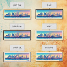 Carregar imagem no visualizador da galeria, Abu Dhabi, United Arab Emirates Panoramic Travel Poster Canvas Print, Abu Dhabi, United Arab Emirates Painting, United Arab Emirates Art, Abu Dhabi Travel Art, Living Room Painting
