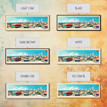 Carregar imagem no visualizador da galeria, Accra, Ghana Travel Poster Panoramic Canvas Print, Accra, Ghana Painting, Ghana Art, Accra Travel Art, Guest Room Painting
