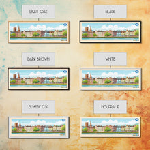 Carregar imagem no visualizador da galeria, Ayr, Scotland Panoramic Travel Poster Canvas Print, Ayr, Scotland Painting, Scotland Art, Ayr Travel Art, Living Room Painting
