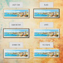 Carregar imagem no visualizador da galeria, Baku, Azerbaijan Panoramic Travel Poster Canvas Print, Baku, Azerbaijan Painting, Azerbaijan Art, Baku Travel Art, Guest Room Painting
