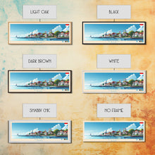 Carregar imagem no visualizador da galeria, Batam, Indonesia Panoramic Travel Poster Canvas Print, Batam, Indonesia Painting, Indonesia Art, Batam Travel Art, Guest Room Painting
