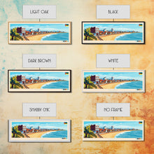 Cargar imagen en el visor de la galería, Beira, Mozambique Panoramic Travel Poster Canvas Print, Beira, Mozambique Painting, Mozambique Art, Beira Travel Art, Living Room Painting
