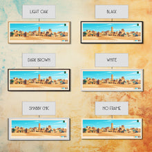 Cargar imagen en el visor de la galería, Biskra, Algeria Panoramic Travel Poster Canvas Print, Biskra, Algeria Painting, Algeria Art, Biskra Travel Art, Guest Room Painting
